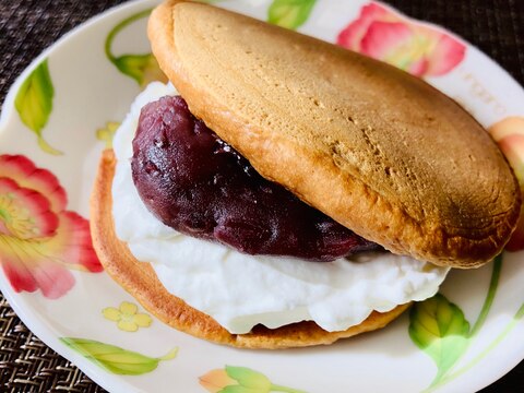 ホットケーキミックスで簡単！黒糖生どら焼き❤️